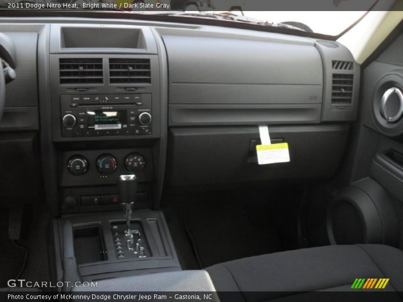 Bright White / Dark Slate Gray 2011 Dodge Nitro Heat