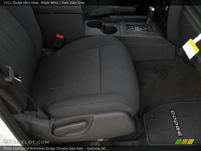 Bright White / Dark Slate Gray 2011 Dodge Nitro Heat