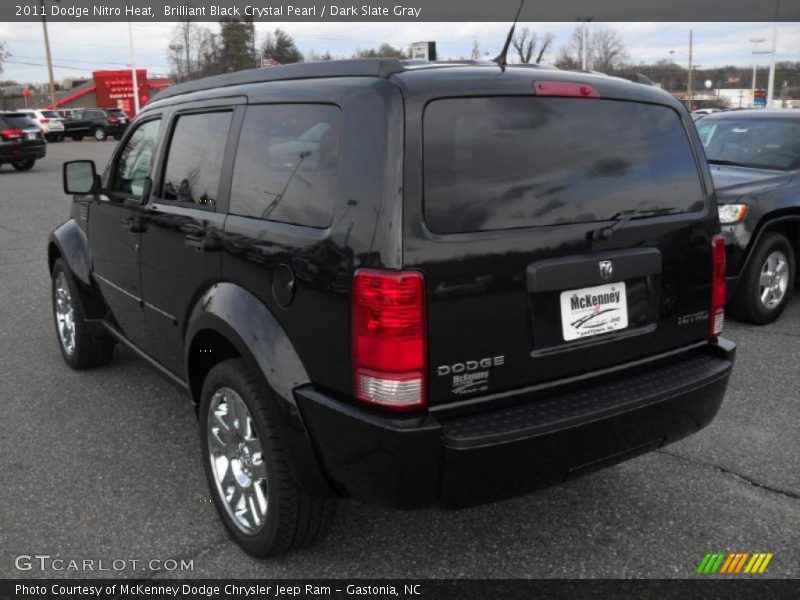 Brilliant Black Crystal Pearl / Dark Slate Gray 2011 Dodge Nitro Heat