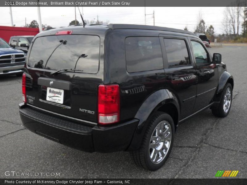 Brilliant Black Crystal Pearl / Dark Slate Gray 2011 Dodge Nitro Heat