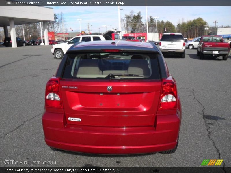 Inferno Red Crystal Pearl / Pastel Pebble Beige 2008 Dodge Caliber SE