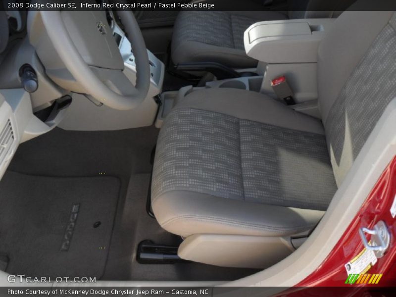 Inferno Red Crystal Pearl / Pastel Pebble Beige 2008 Dodge Caliber SE