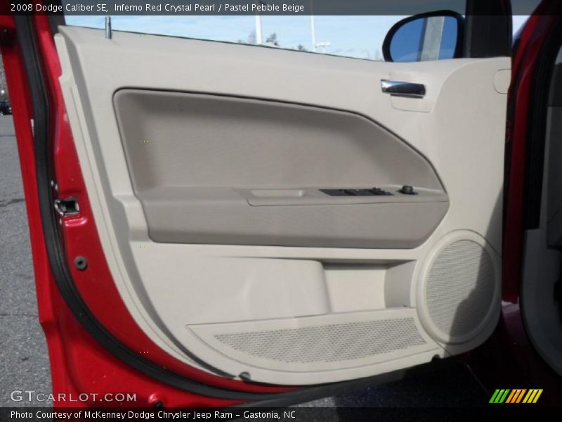 Inferno Red Crystal Pearl / Pastel Pebble Beige 2008 Dodge Caliber SE