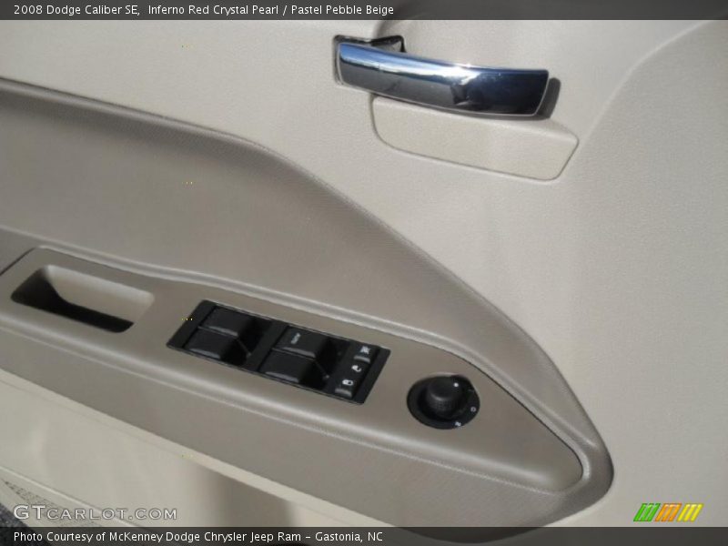 Inferno Red Crystal Pearl / Pastel Pebble Beige 2008 Dodge Caliber SE