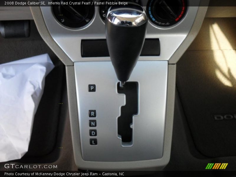 Inferno Red Crystal Pearl / Pastel Pebble Beige 2008 Dodge Caliber SE