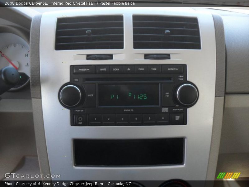 Inferno Red Crystal Pearl / Pastel Pebble Beige 2008 Dodge Caliber SE