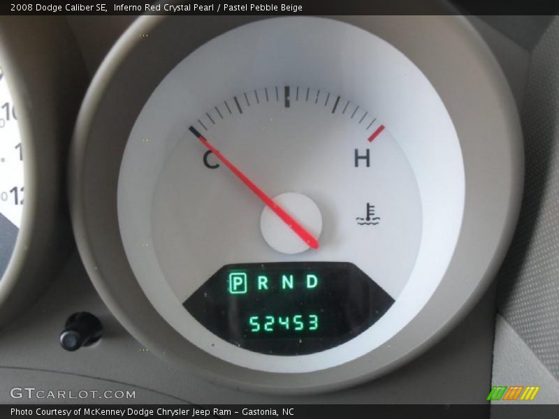 Inferno Red Crystal Pearl / Pastel Pebble Beige 2008 Dodge Caliber SE