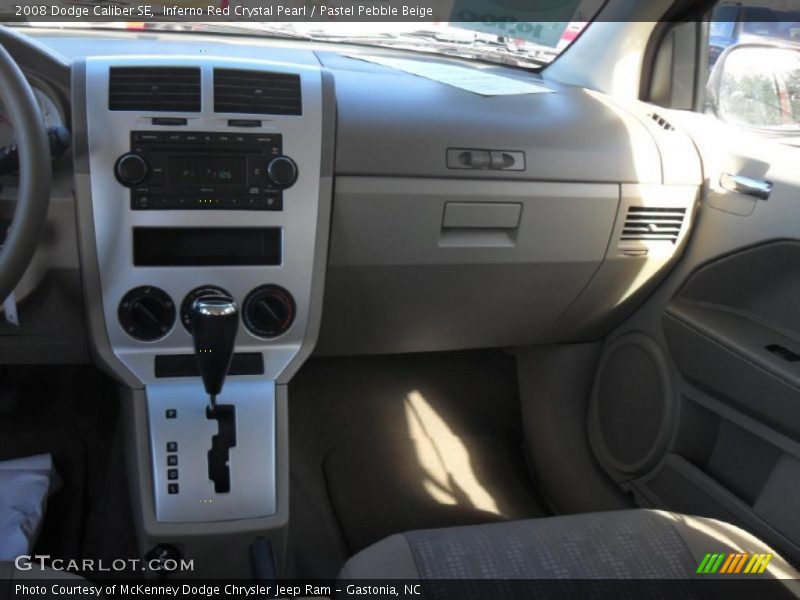 Inferno Red Crystal Pearl / Pastel Pebble Beige 2008 Dodge Caliber SE