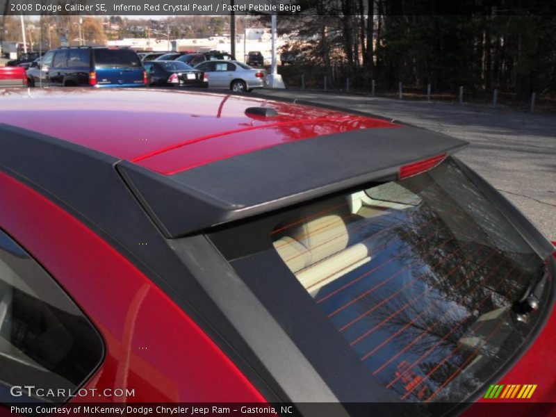 Inferno Red Crystal Pearl / Pastel Pebble Beige 2008 Dodge Caliber SE