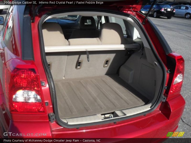 Inferno Red Crystal Pearl / Pastel Pebble Beige 2008 Dodge Caliber SE