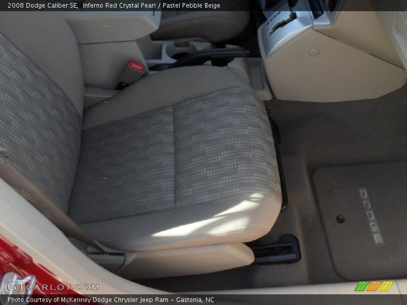 Inferno Red Crystal Pearl / Pastel Pebble Beige 2008 Dodge Caliber SE
