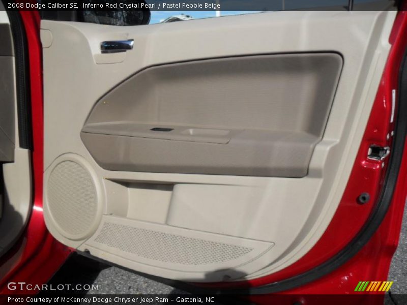 Inferno Red Crystal Pearl / Pastel Pebble Beige 2008 Dodge Caliber SE