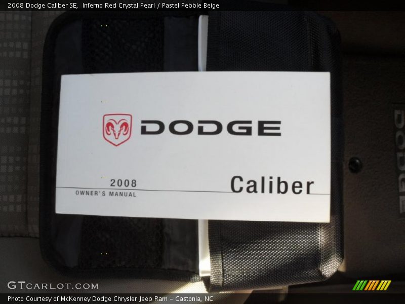 Inferno Red Crystal Pearl / Pastel Pebble Beige 2008 Dodge Caliber SE