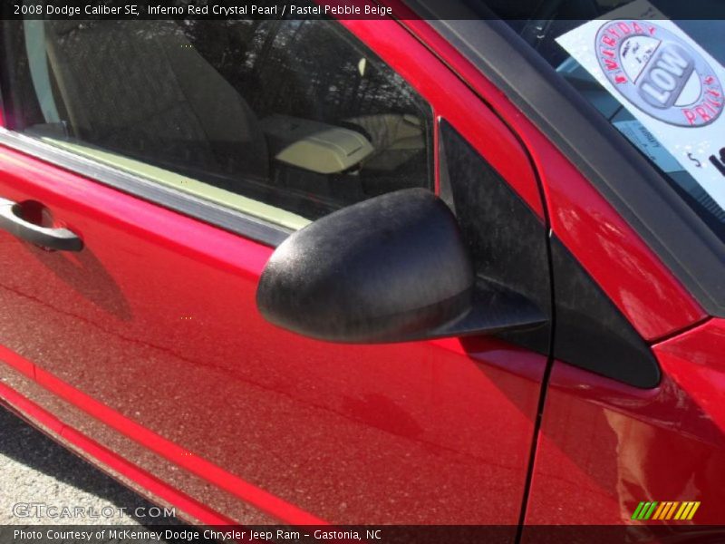 Inferno Red Crystal Pearl / Pastel Pebble Beige 2008 Dodge Caliber SE