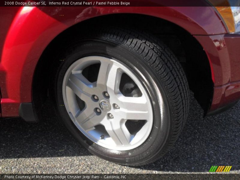 Inferno Red Crystal Pearl / Pastel Pebble Beige 2008 Dodge Caliber SE
