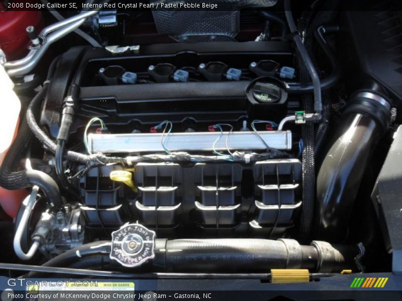 Inferno Red Crystal Pearl / Pastel Pebble Beige 2008 Dodge Caliber SE