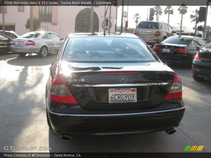 Sienna Black Metallic / Cashmere 2008 Mercedes-Benz E 350 Sedan