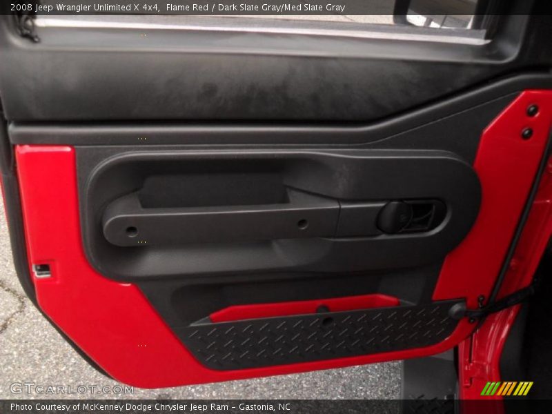Flame Red / Dark Slate Gray/Med Slate Gray 2008 Jeep Wrangler Unlimited X 4x4