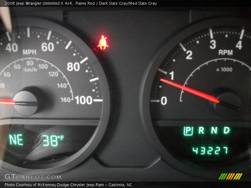 Flame Red / Dark Slate Gray/Med Slate Gray 2008 Jeep Wrangler Unlimited X 4x4