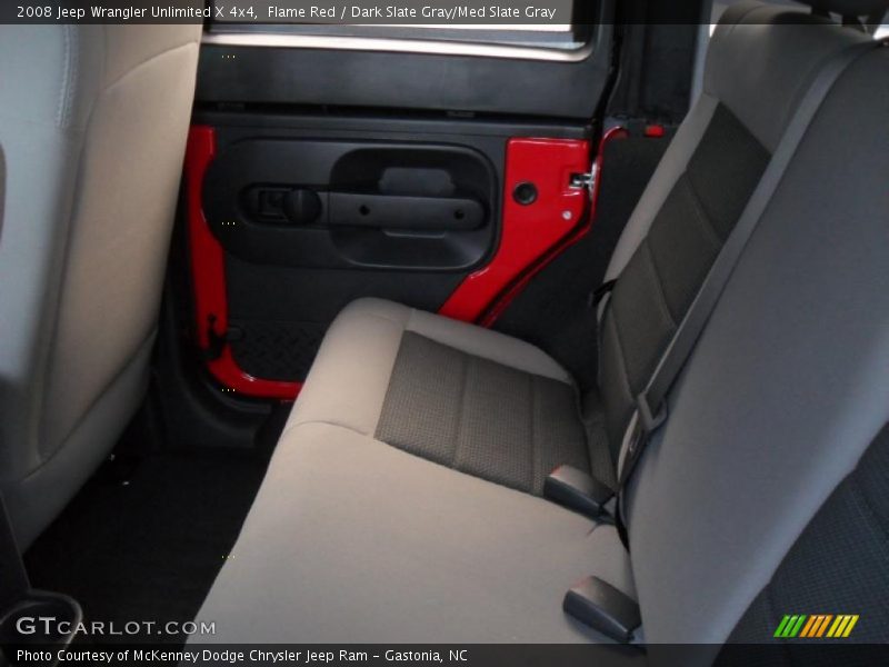 Flame Red / Dark Slate Gray/Med Slate Gray 2008 Jeep Wrangler Unlimited X 4x4