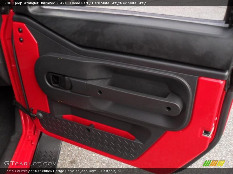 Flame Red / Dark Slate Gray/Med Slate Gray 2008 Jeep Wrangler Unlimited X 4x4