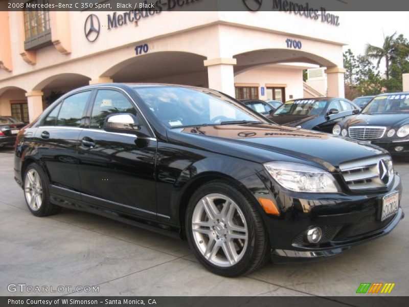 Black / Black 2008 Mercedes-Benz C 350 Sport