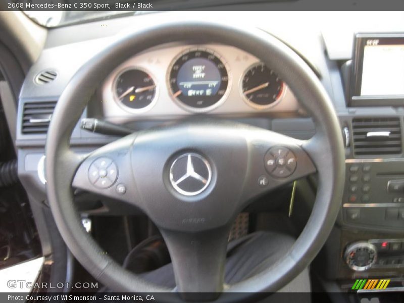 Black / Black 2008 Mercedes-Benz C 350 Sport
