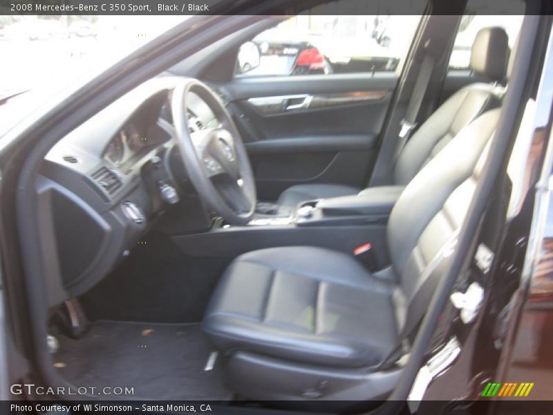 Black / Black 2008 Mercedes-Benz C 350 Sport