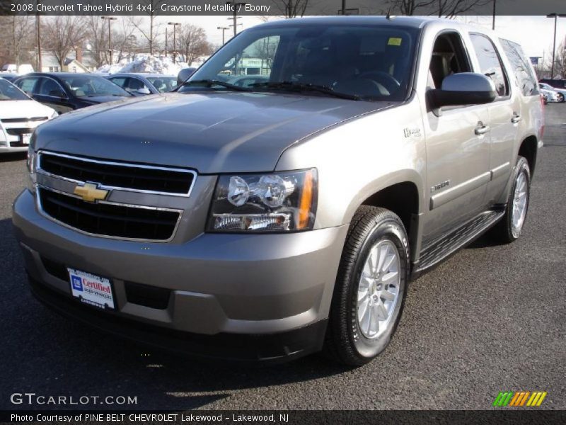 Graystone Metallic / Ebony 2008 Chevrolet Tahoe Hybrid 4x4