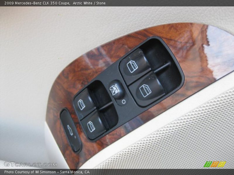 Arctic White / Stone 2009 Mercedes-Benz CLK 350 Coupe