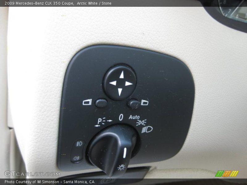 Arctic White / Stone 2009 Mercedes-Benz CLK 350 Coupe