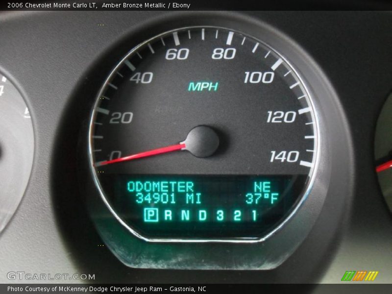 Amber Bronze Metallic / Ebony 2006 Chevrolet Monte Carlo LT