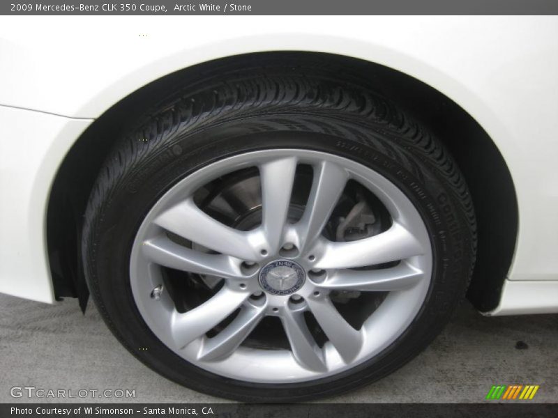 Arctic White / Stone 2009 Mercedes-Benz CLK 350 Coupe