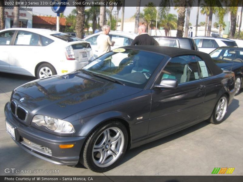 Steel Grey Metallic / Grey 2002 BMW 3 Series 330i Convertible