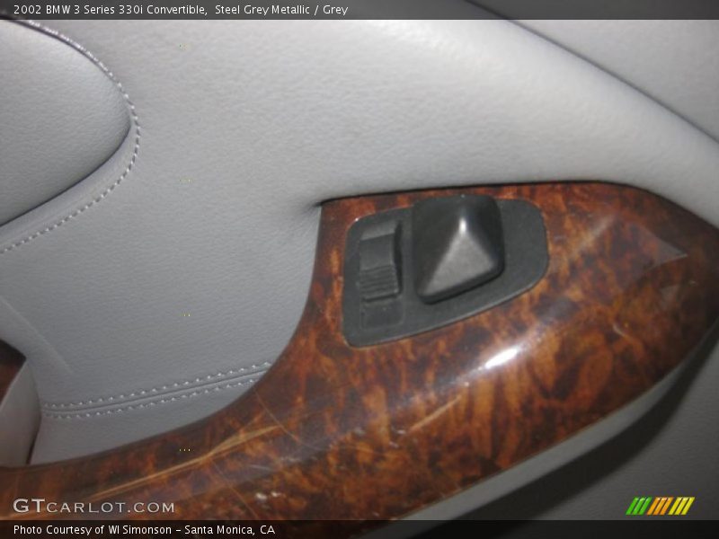 Steel Grey Metallic / Grey 2002 BMW 3 Series 330i Convertible