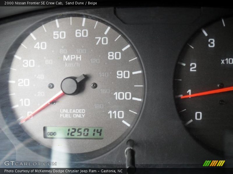 Sand Dune / Beige 2000 Nissan Frontier SE Crew Cab