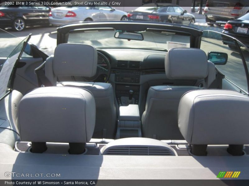Steel Grey Metallic / Grey 2002 BMW 3 Series 330i Convertible