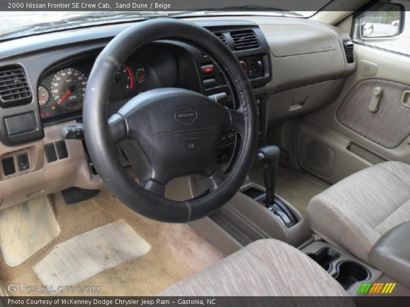 Beige Interior - 2000 Frontier SE Crew Cab 