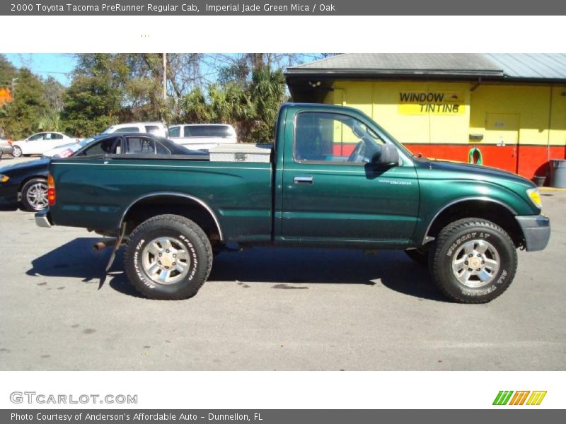 Imperial Jade Green Mica / Oak 2000 Toyota Tacoma PreRunner Regular Cab