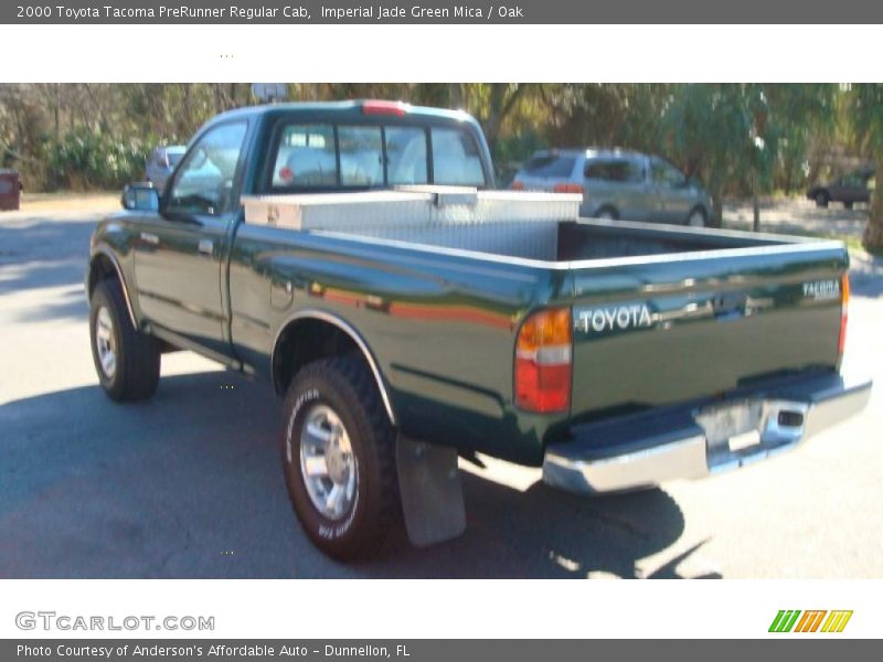 Imperial Jade Green Mica / Oak 2000 Toyota Tacoma PreRunner Regular Cab