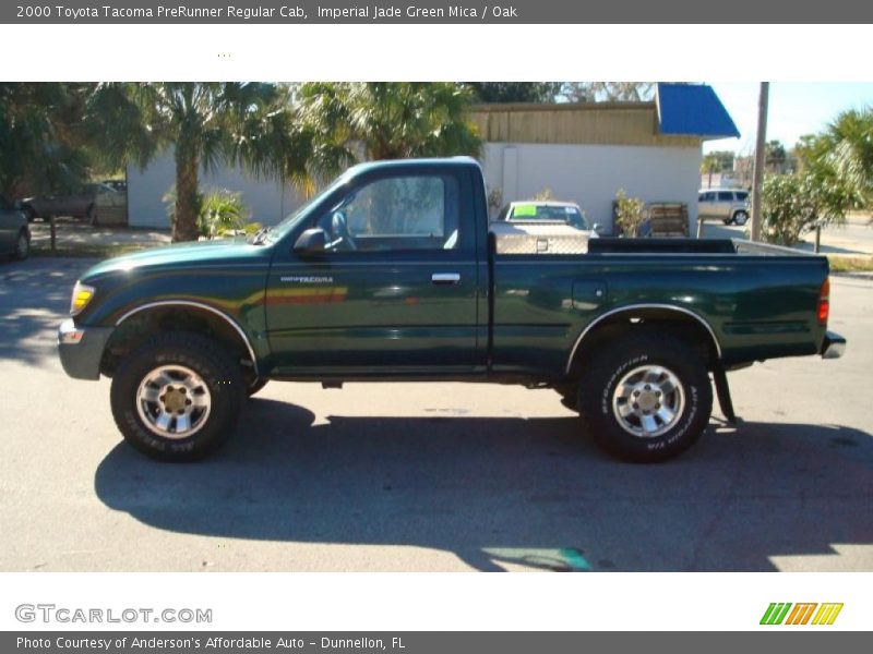 Imperial Jade Green Mica / Oak 2000 Toyota Tacoma PreRunner Regular Cab