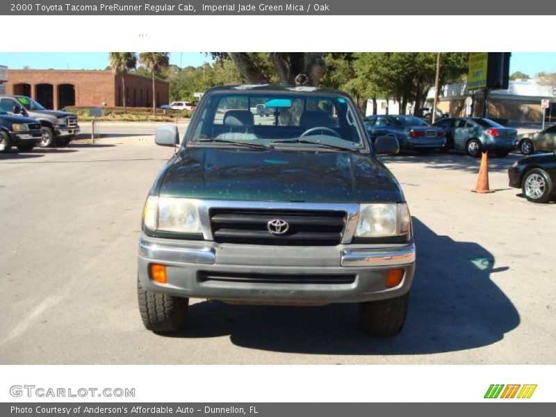 Imperial Jade Green Mica / Oak 2000 Toyota Tacoma PreRunner Regular Cab