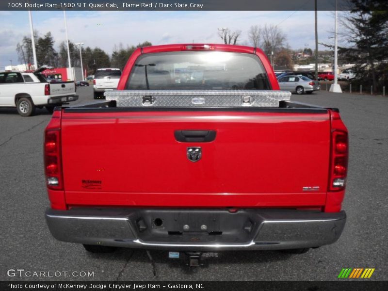 Flame Red / Dark Slate Gray 2005 Dodge Ram 1500 SLT Quad Cab