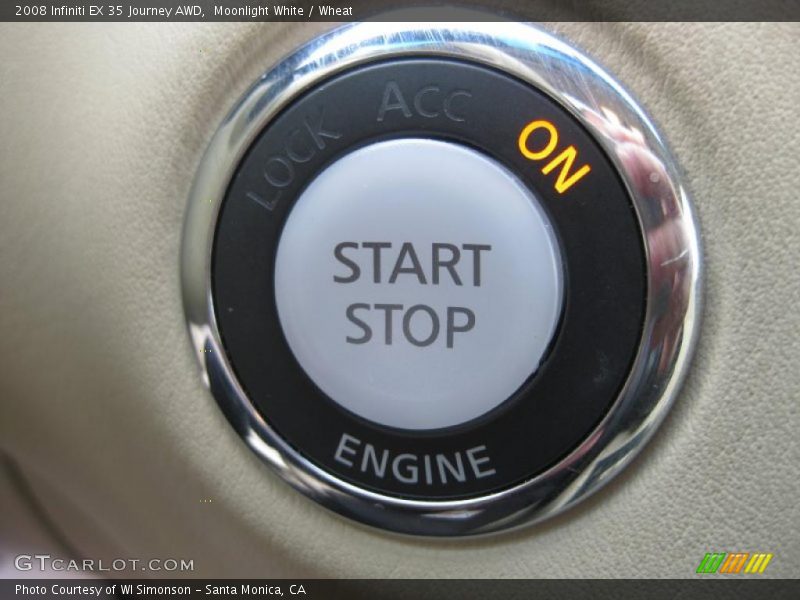 Moonlight White / Wheat 2008 Infiniti EX 35 Journey AWD