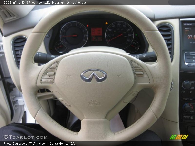 Moonlight White / Wheat 2008 Infiniti EX 35 Journey AWD