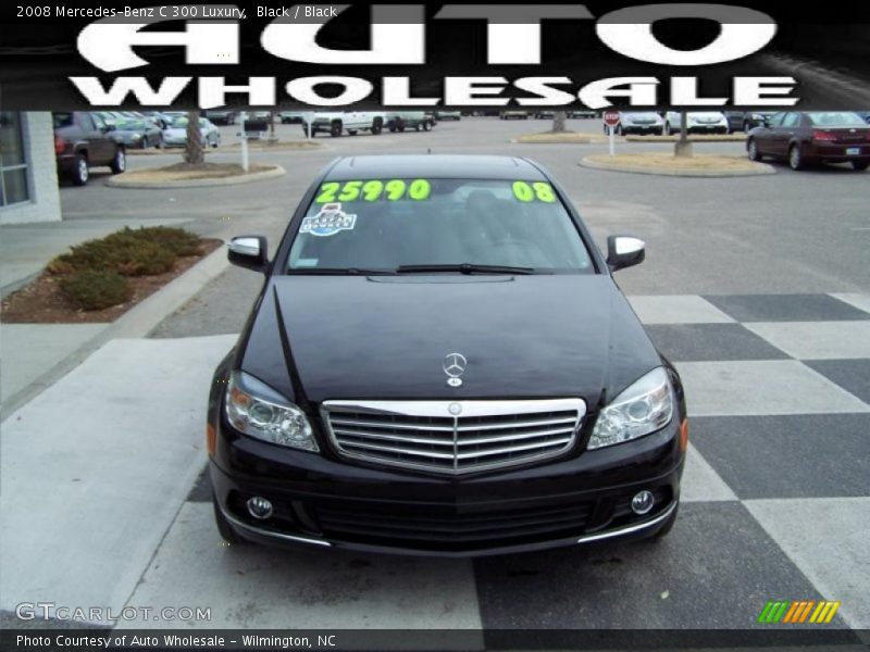 Black / Black 2008 Mercedes-Benz C 300 Luxury