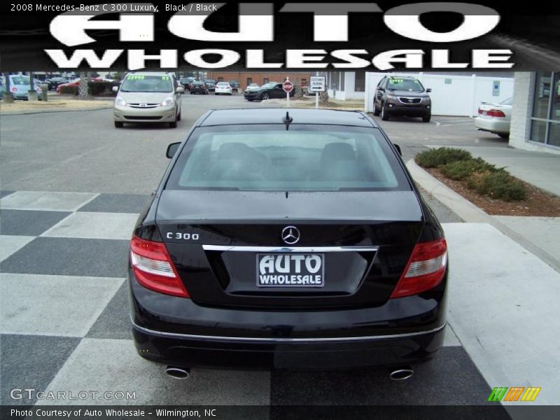 Black / Black 2008 Mercedes-Benz C 300 Luxury