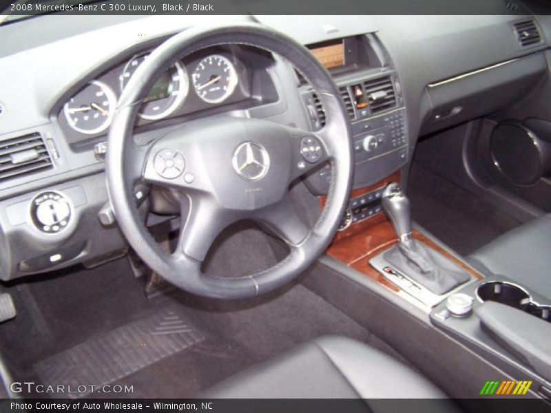 Black / Black 2008 Mercedes-Benz C 300 Luxury