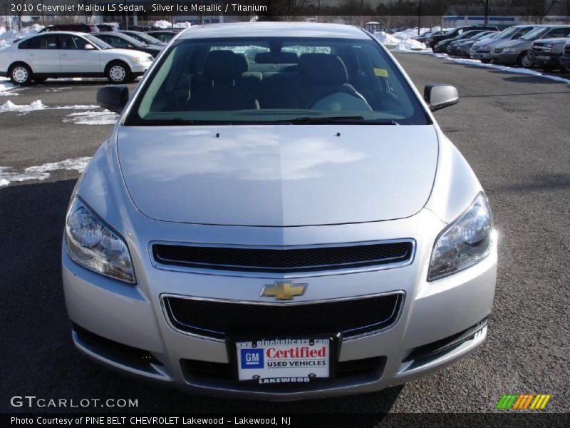 Silver Ice Metallic / Titanium 2010 Chevrolet Malibu LS Sedan