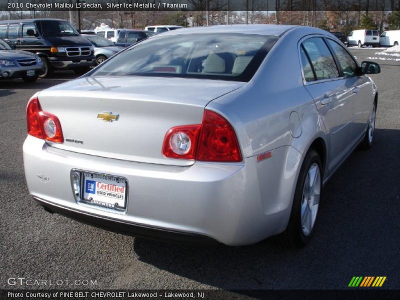 Silver Ice Metallic / Titanium 2010 Chevrolet Malibu LS Sedan